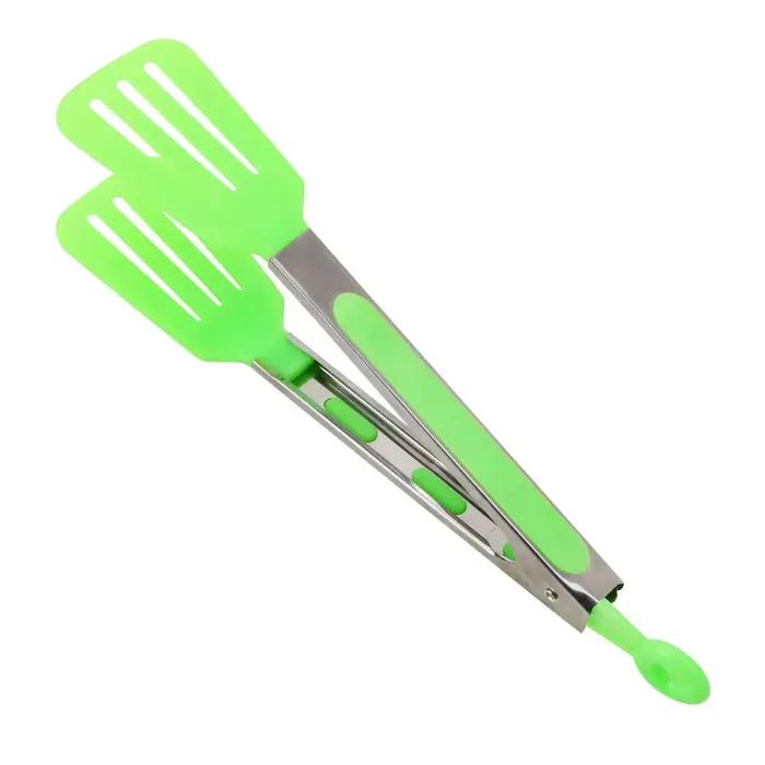 Pince de cuisine antiarina avec poignée en acier inoxydable, ustensile, salade, service, barbecue, p