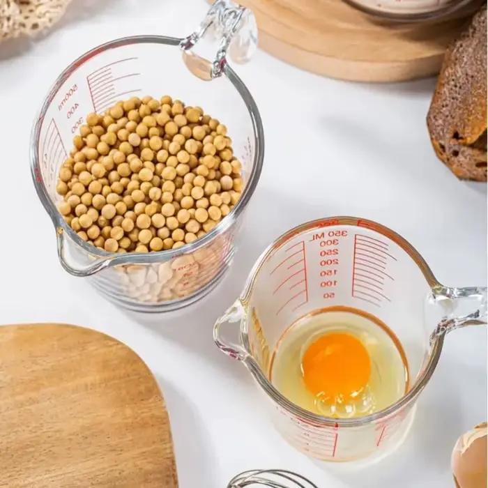 Verre de cuisson standard avec échelle, haute température, tasse à mesurer, outils de cuisine à domi