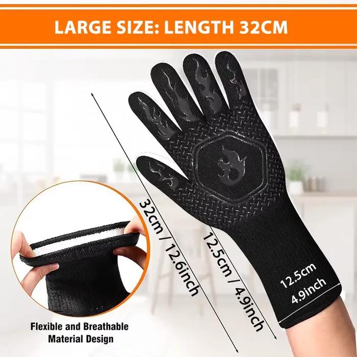 1 pièce/1 paire de gants de four, mitaines de four, gants de gril de barbecue en Silicone antidérapa