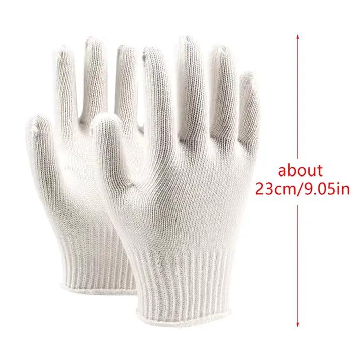 Gants Anti-brûlure résistants à la chaleur, haute température à 200 degrés, gants blancs pour four e