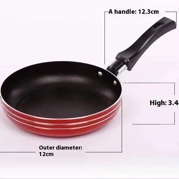 Mini poêle à frire antiadhésive en acier, 12cm/14cm/16cm, casserole pour ustensiles de cuisine, uste