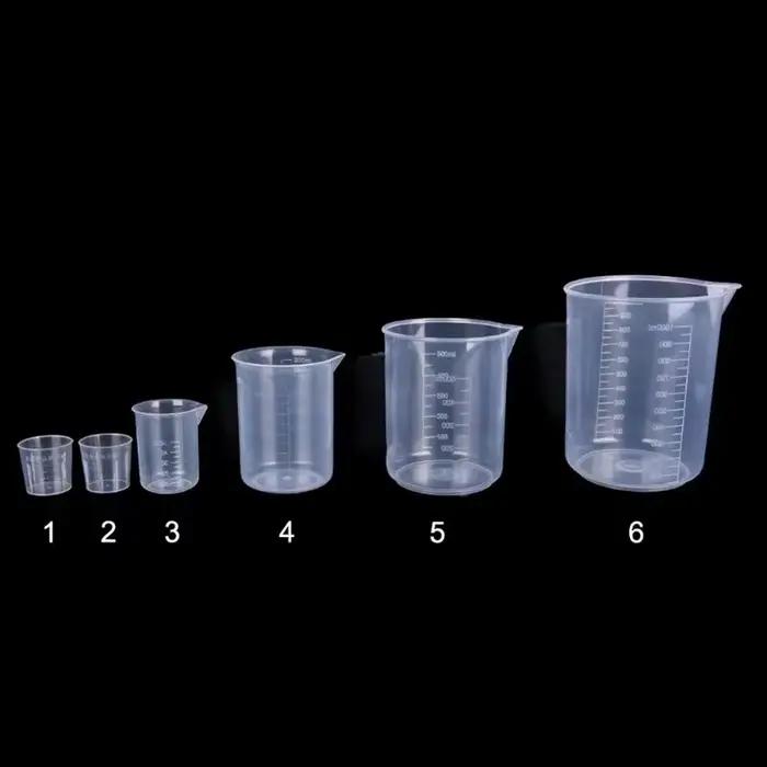 Tasse à mesurer graduée en plastique transparent, sans poignée, pour bécher de cuisson, pichet de me