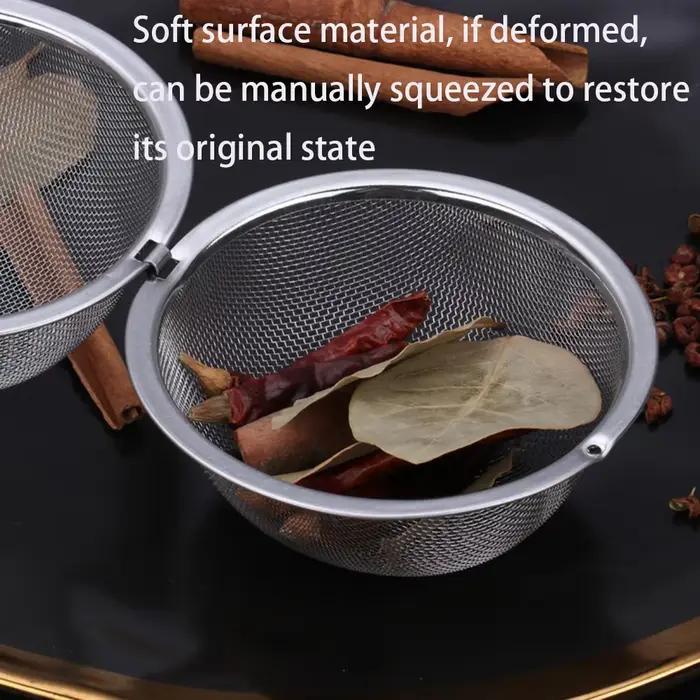 JOKitchen-Infuseur à épices en acier inoxydable, maille fine, filtre à thé, passoire à herbes, assai