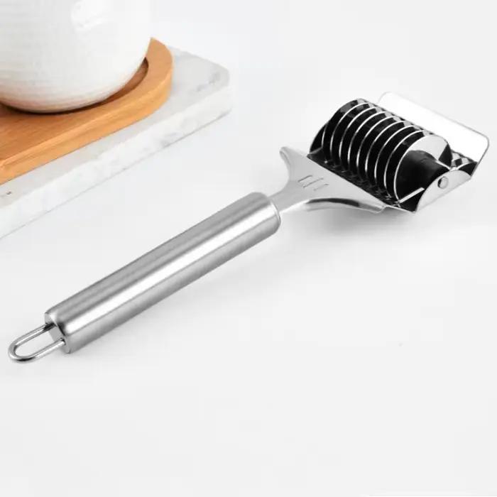 Coupe-spaghetts manuel en acier inoxydable, Machine à pâtes, pâte, nouilles, gingembre, ail, rouleau