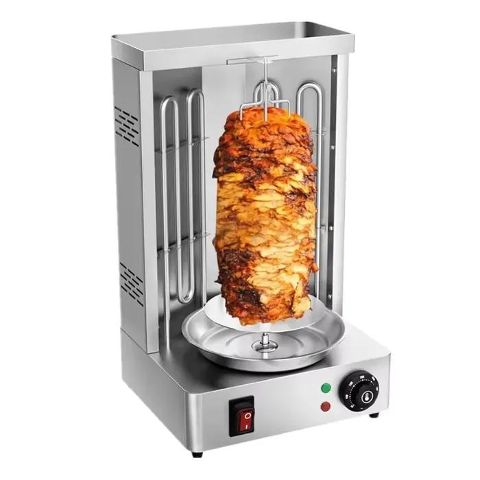 Grill Électrique Commercial Mini Automatique pour Poulet Rôti, Dinde, Shawarma et Kebab – Idéal pour