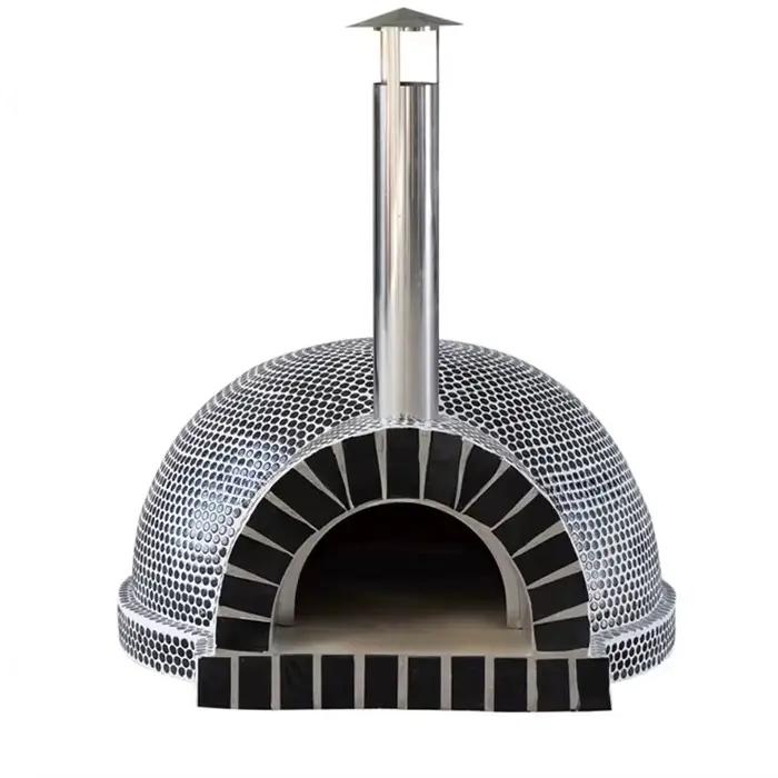 Four à pizza portable de style personnalisé en céramique pour l'extérieur, four à pizza au bois de c