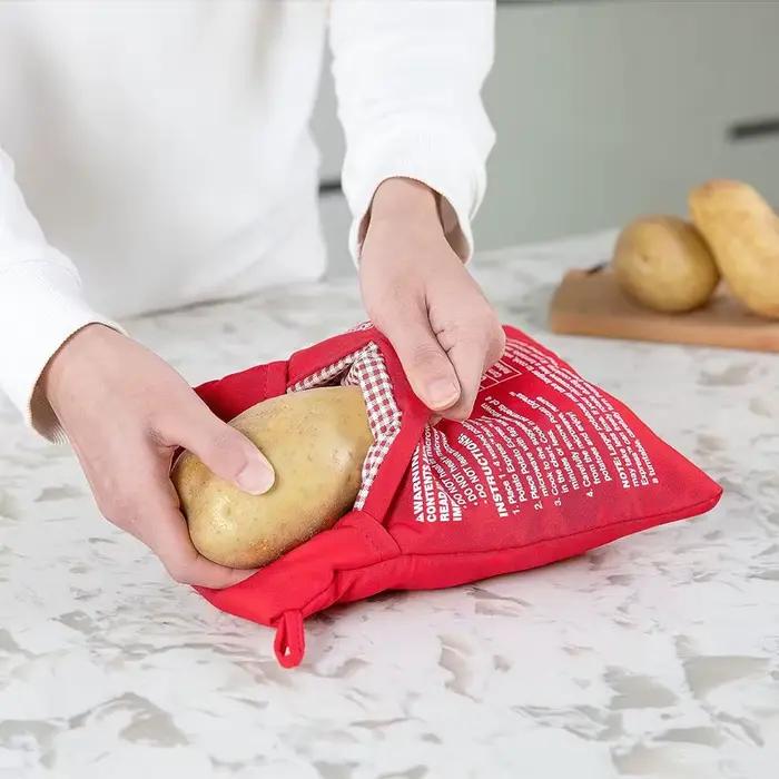 Sac de pommes de terre au micro-ondes réutilisable Express sac de cuiseur de pommes de terre au four