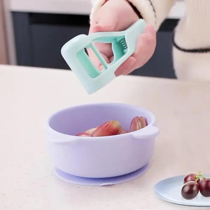 Trancheuse de raisin en acier inoxydable, petit outil de cuisine, adapté aux légumes, salade de frui