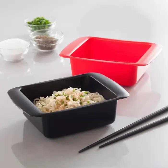 Ramen rapide à micro-ondes, parfait pour les dortoirs, les petites cuisines et le bureau, lavable au