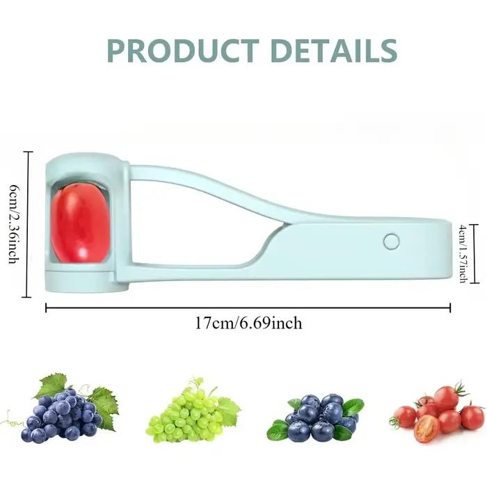 Trancheuse de raisin en acier inoxydable, petit outil de cuisine, adapté aux légumes, salade de frui