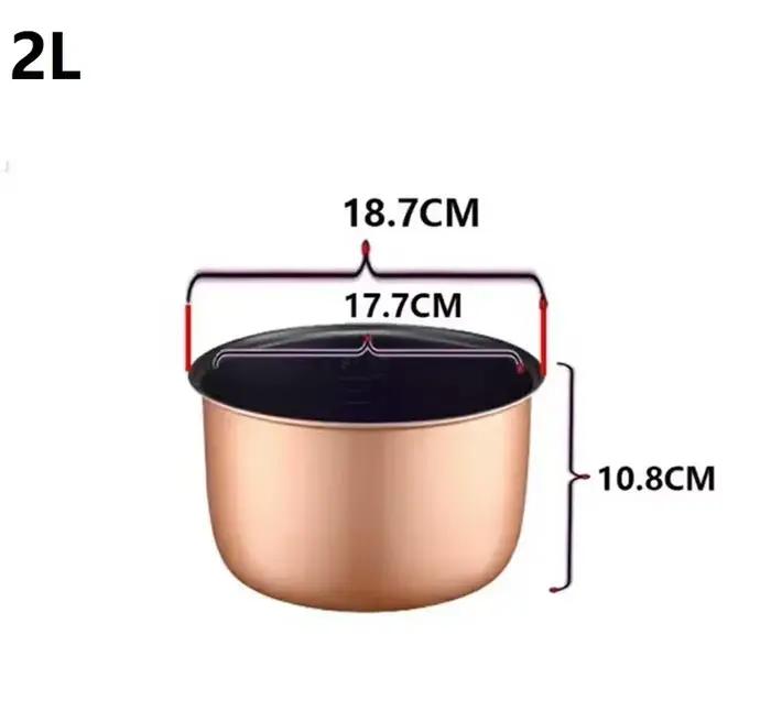 2L 3L 4L 5L dernière technologie or cuiseur à riz pot réservoir en alliage d'aluminium pour cuiseurs