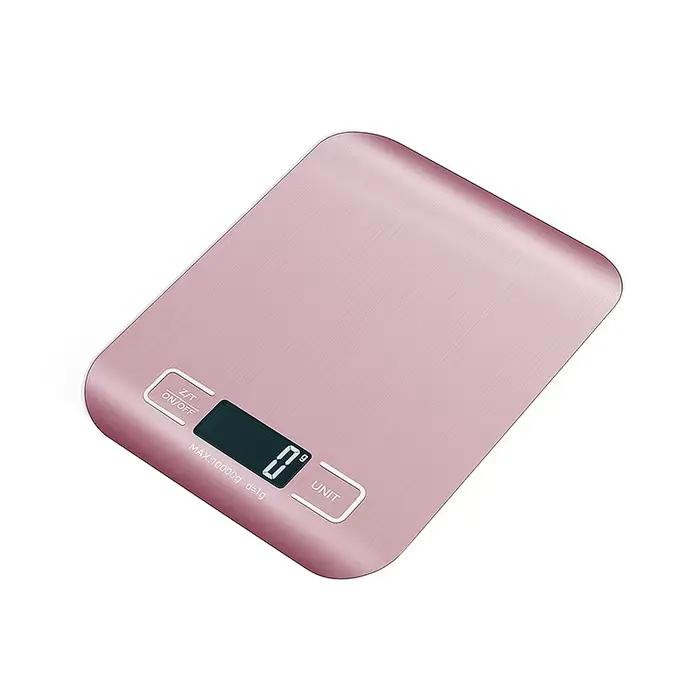 Balance de cuisine numérique 5kg/10kg, affichage LCD, balances électroniques en acier inoxydable, bi