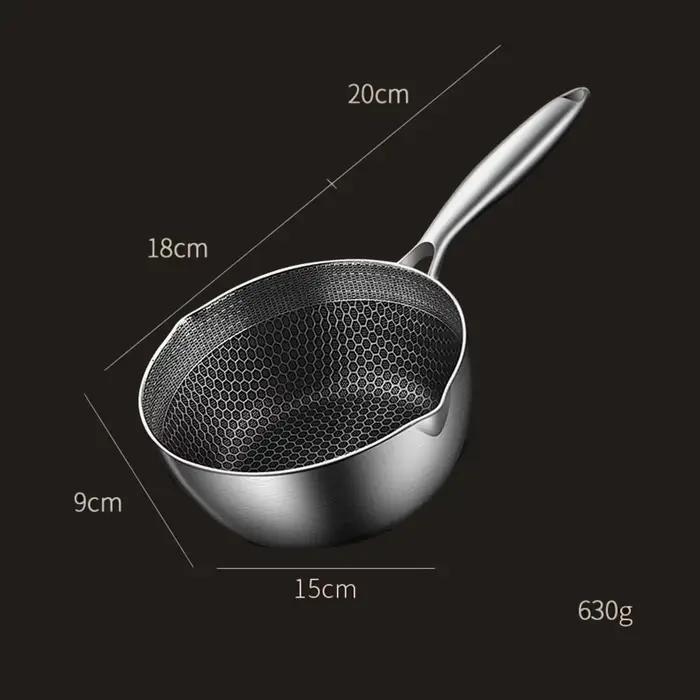 Friteuse en acier inoxydable, marmite de cuisson polyvalente pour frites, sauces, poulet, poisson sé
