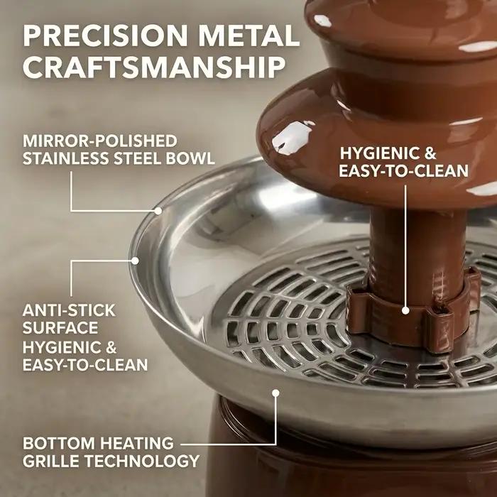 Fontaine à chocolat portable pour usage domestique, machine à fondue au chocolat à 6 niveaux pour fr