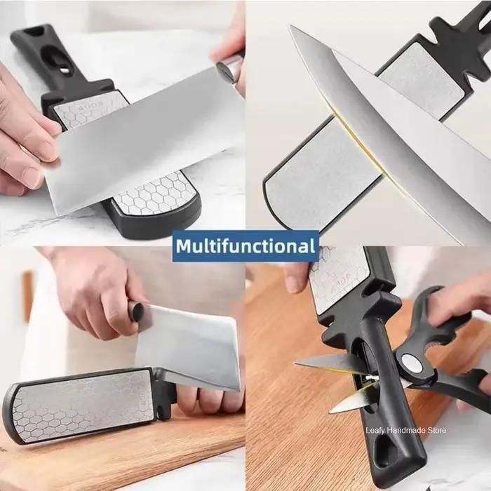 Affûteur de couteaux 5 en 1, barres diamantées 400/1000, couteaux de cuisine multi-outils, acier au 