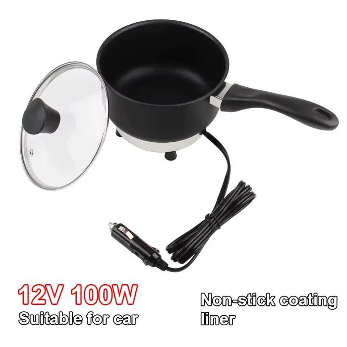 Poêle de cuisson électrique multicuiseur 12V/24V, cuiseur à riz, ragoût de soupe, chaudière, voiture