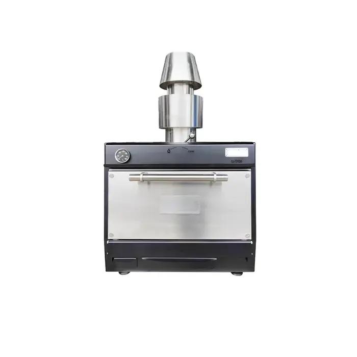 Four à charbon de bois en acier inoxydable, porte en verre, économique
