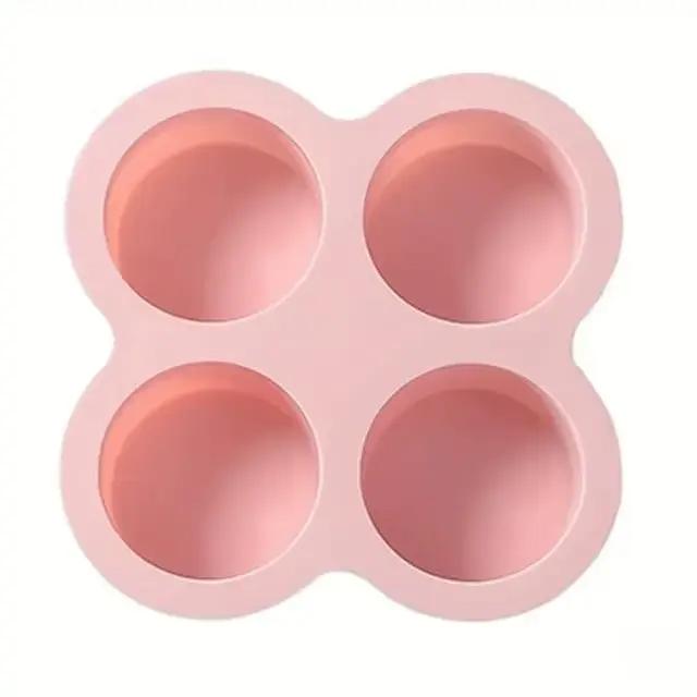 1 moule à œufs réutilisable en silicone pour friteuse à air, moules à cupcakes antiadhésifs pour fri