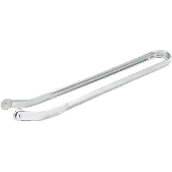 Pince tournante pour saucisses au barbecue, pince de cuisine pour hot-dog, acier inoxydable, longue 