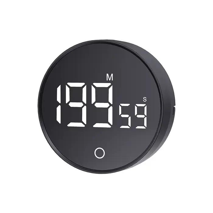 Minuteur de cuisine numérique, minuteur Pomodoro, minuteur manuel à compte à rebours rotatif, minute