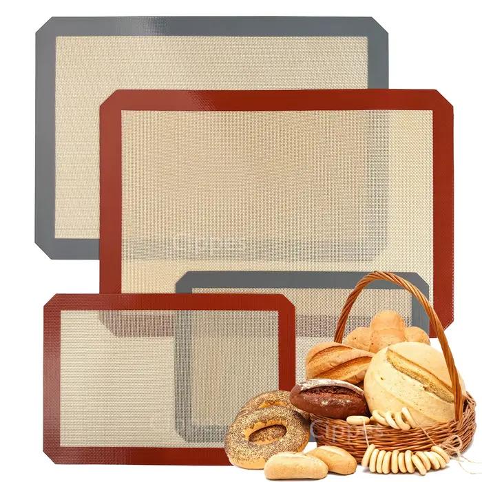 Tapis de cuisson en silicone pour four, feuilles de cuisson, antiadhésif, chaleur, degré, biscuit, m