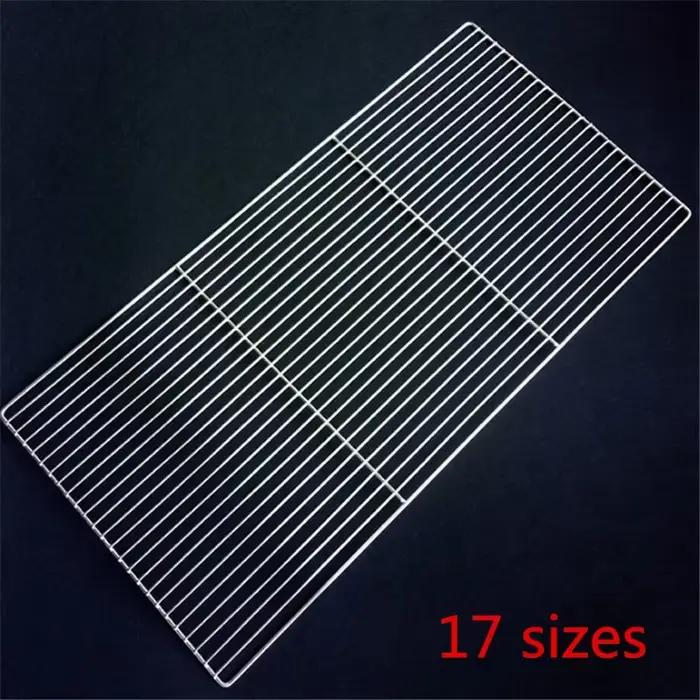 Filet pour barbecue, grille carrée, cuisson carrée, barre en maille en acier inoxydable, cadre de re