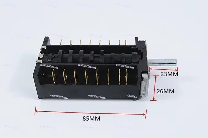 Interrupteur rotatif multifonction FD102B pour fonction vapeur de four, 250V 16A 8+0 positions