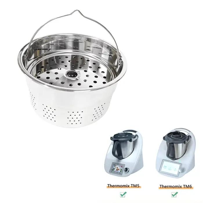 Cuiseur vapeur pour Thermomix TM5 TM6 TM7, cuiseur à riz alimentaire, panier cuit à la vapeur en aci