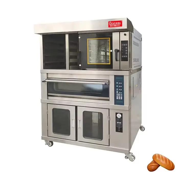 Four à pâtisserie combiné commercial, multifonctionnel industriel pour pain, pizza, gâteaux, avec ét