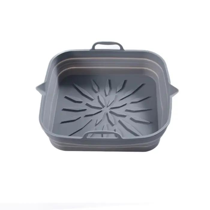 Revêtement de friteuse à Air en Silicone, plateau de cuisson de four carré, panier de cuisson, doubl