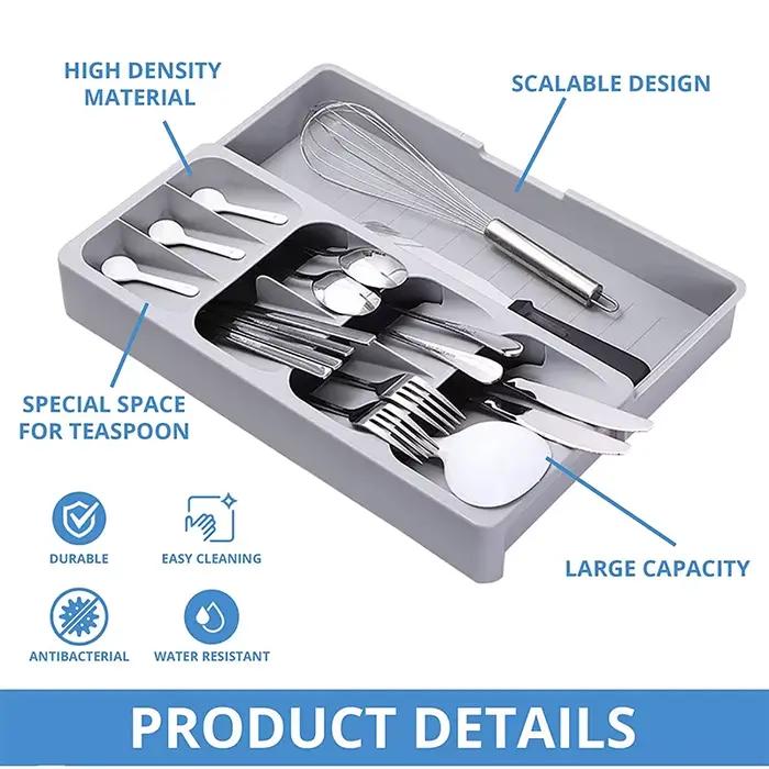 Couverts polyvalents argenterie ustensiles de cuisine tiroirs organisateur bloc support couteaux fou