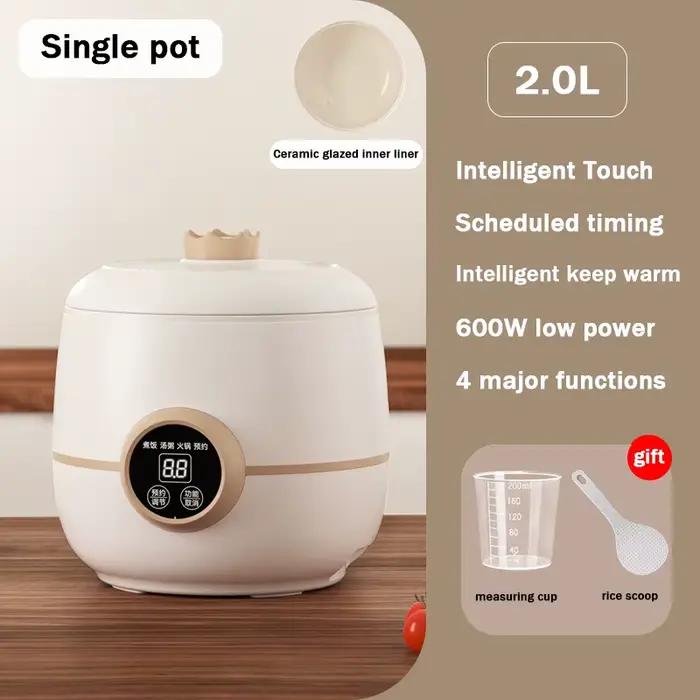 Cuiseur à riz multifonctionnel céramique glaçure antiadhésive Pot électrique 2L Micro pression cuiss