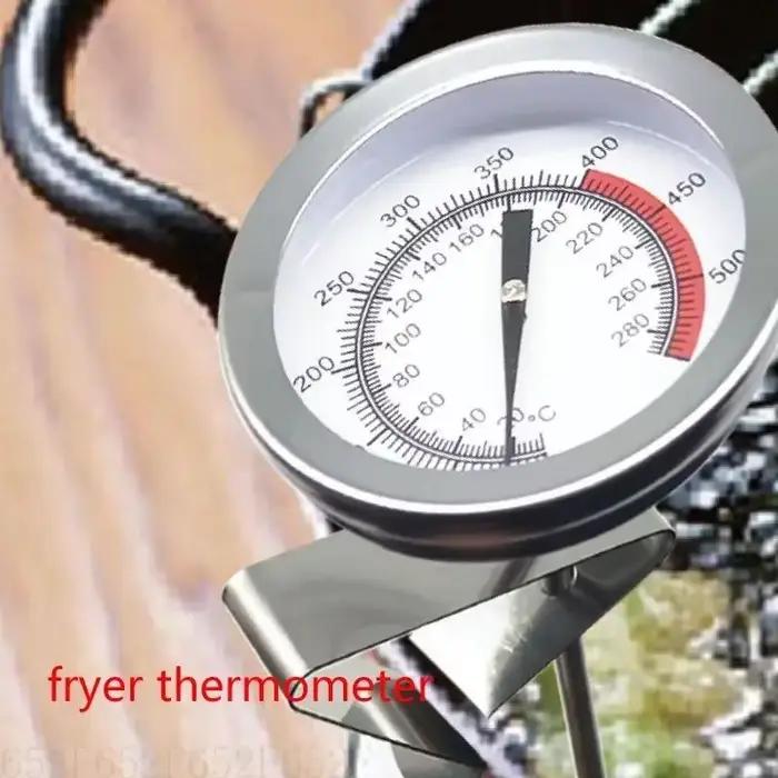 652f pour cuisson Lire une longue tige en acier inoxydable Cuisine en acier inoxydable pour friture 
