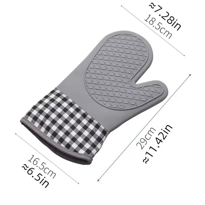 Gants de four simples en Silicone, résistants aux hautes températures, Anti-brûlure et antidérapants