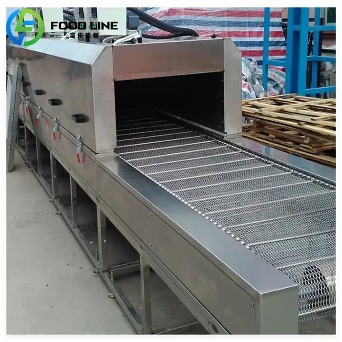 Four tunnel de cuisson pour biscuits et pain à feu direct