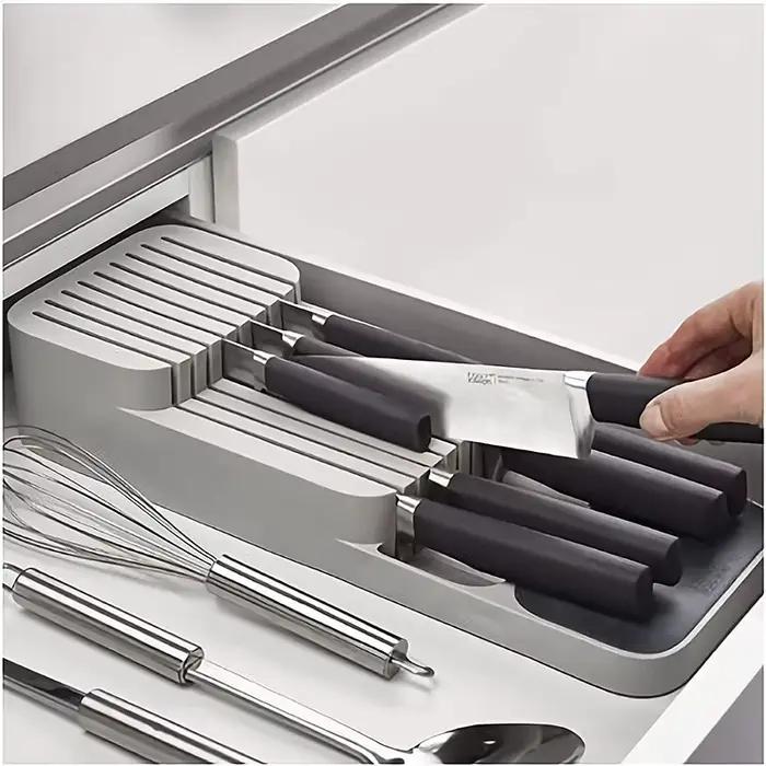 Couverts polyvalents argenterie ustensiles de cuisine tiroirs organisateur bloc support couteaux fou