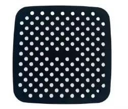 Tapis de friteuse à Air en Silicone, réutilisable, antiadhésif, rond, carré, résistant à la chaleur,