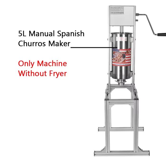 ITOP RapDuty-Friteuse Électrique en Acier Inoxydable, Appareil Manuel pour Churros Espagnols, 5L, 6L