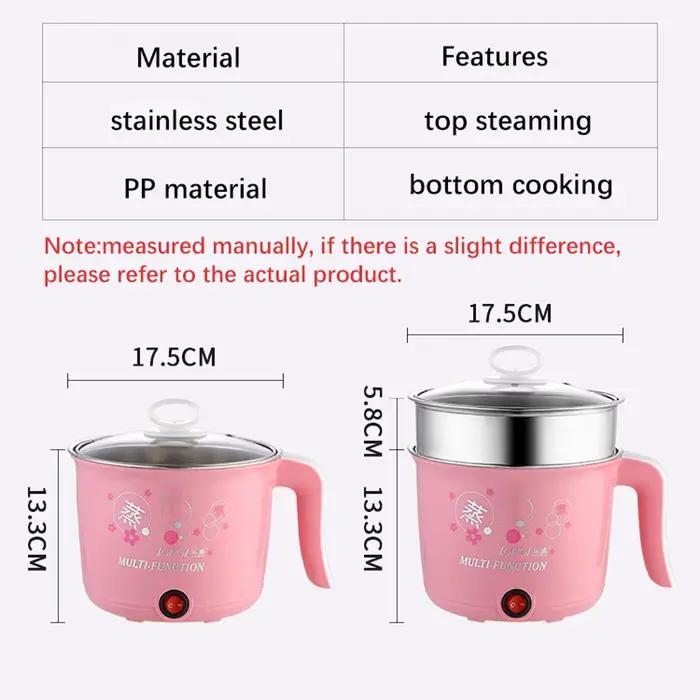 Cuiseur électrique multifonction pour la maison, marmite chauffante pour 1 à 2 personnes, Mini cuise