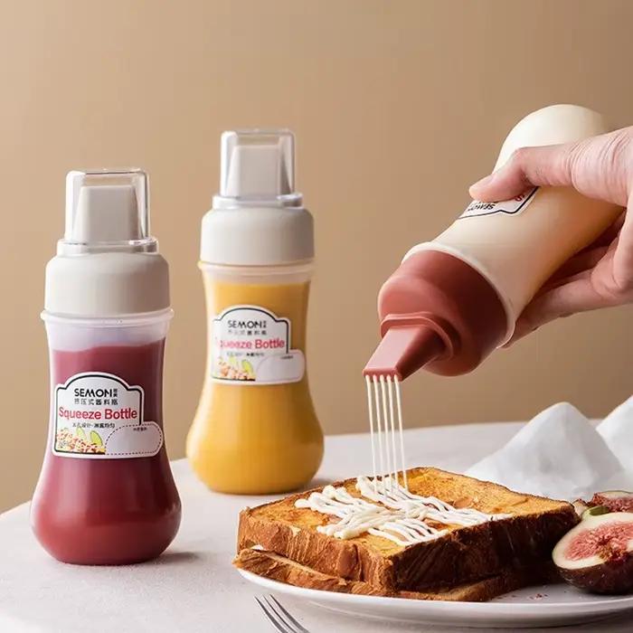 Bouteille de Sauce à presser poreuse 350ML, récipient de vinaigrette pour salade de miel et de tomat