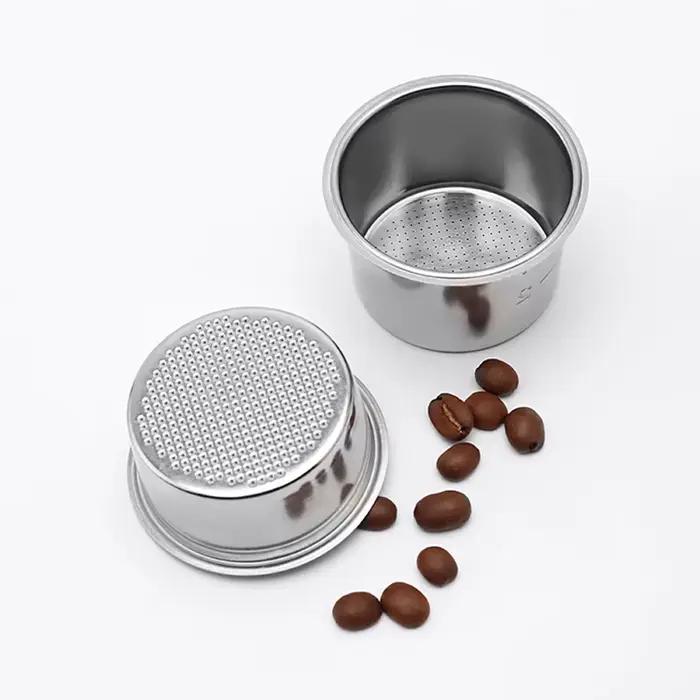Panier de filtre à café de remplacement en acier inoxydable, 51MM, pour Delonghi, porte-filtre sans 