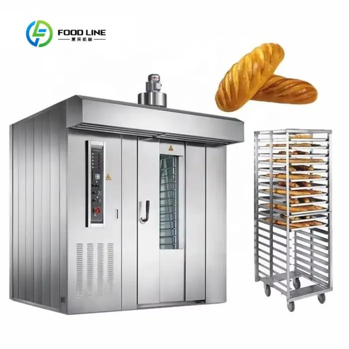 Four à convection à air chaud commercial 360 °   Four rotatif avec porte vitrée pour boulangerie dom