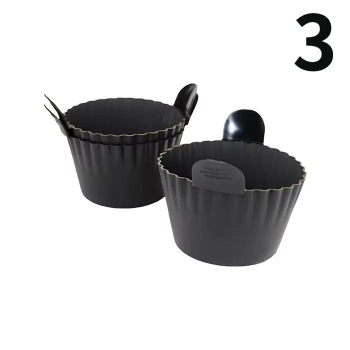 Friteuse à Air en Silicone, braconnier à œufs, Cupcake, tasses de cuisson, Ramekins pour friteuse à 
