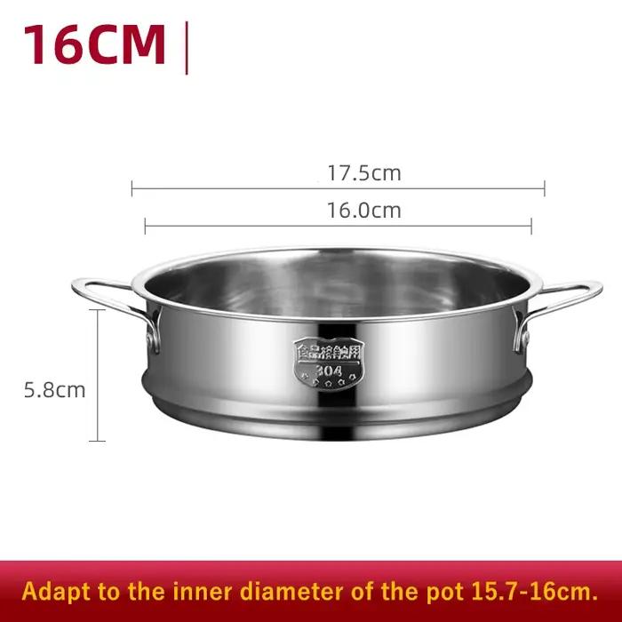 Cuiseur à vapeur en acier inoxydable 304, pour boulettes, avec cuiseur à riz à Double oreille, grill