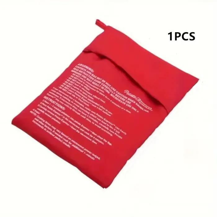 Fournitures de cuisine sac de pommes de terre micro-ondes sac de pommes de terre cuite pochette roug