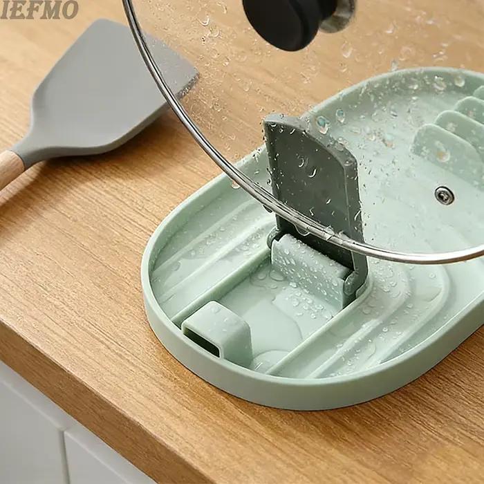 Support de couvercle de Pot pliable, organisateur de cuisine, support de rangement de pelle, égoutto