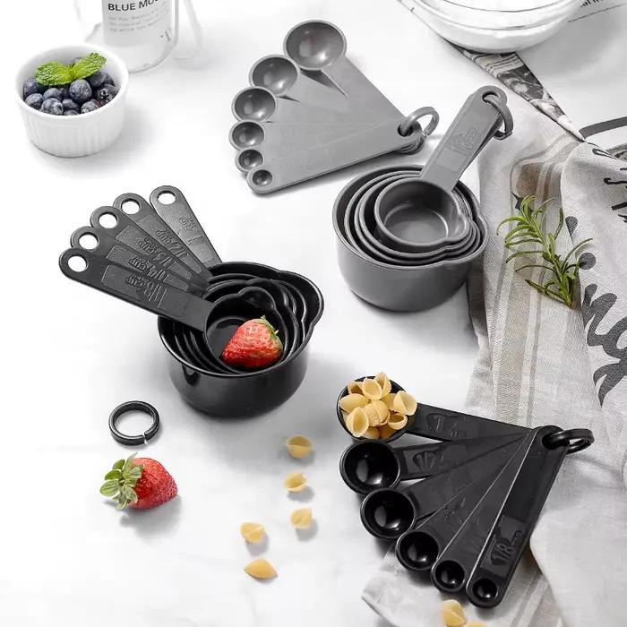 Ensemble de tasse à mesurer en plastique Olecranon, cuillère à mesurer graduée, outils de cuisson mé
