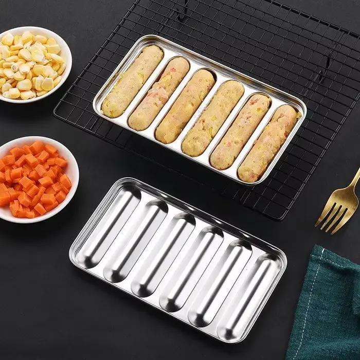 Moule à saucisses en acier inoxydable 304, outil de cuisine 6 en 1 pour la fabrication artisanale de
