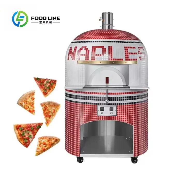 Four à pizza commercial en forme de dôme, au gaz, au charbon de bois, au bois, en pierre réfractaire