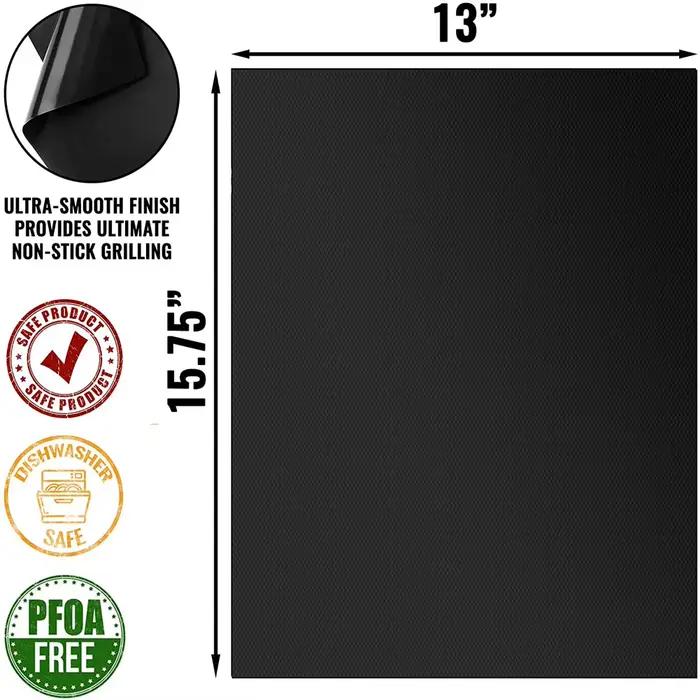 Tapis de gril de Barbecue tapis antiadhésif tapis de gril résistant à la chaleur cuisson en plein ai